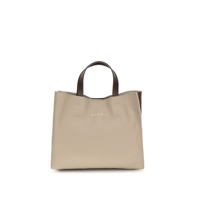 Beige calf leather bos taurus shoulder bag-null