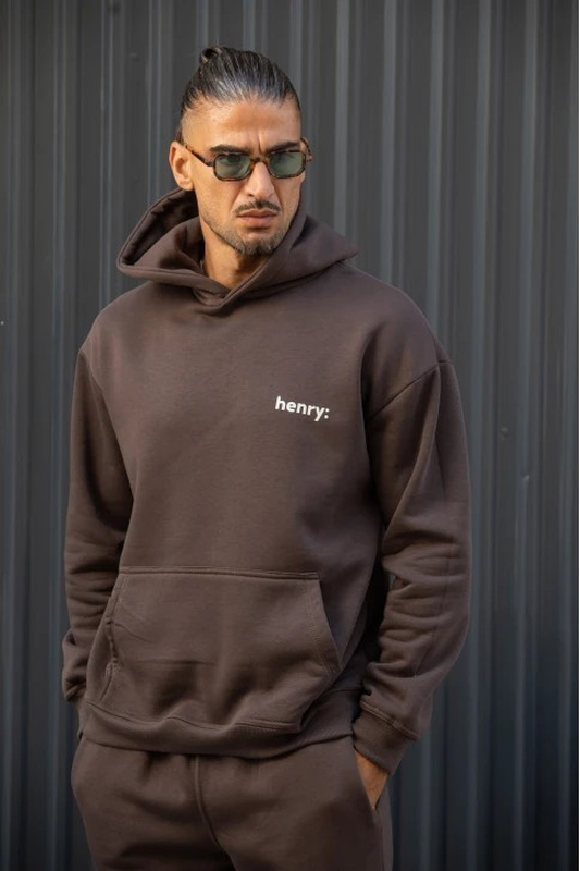 Henry over : wear back logo hoodie-null