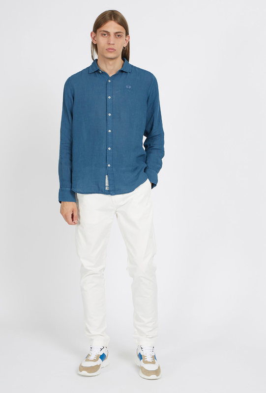 La martina man linen shirt vmc007 image number null