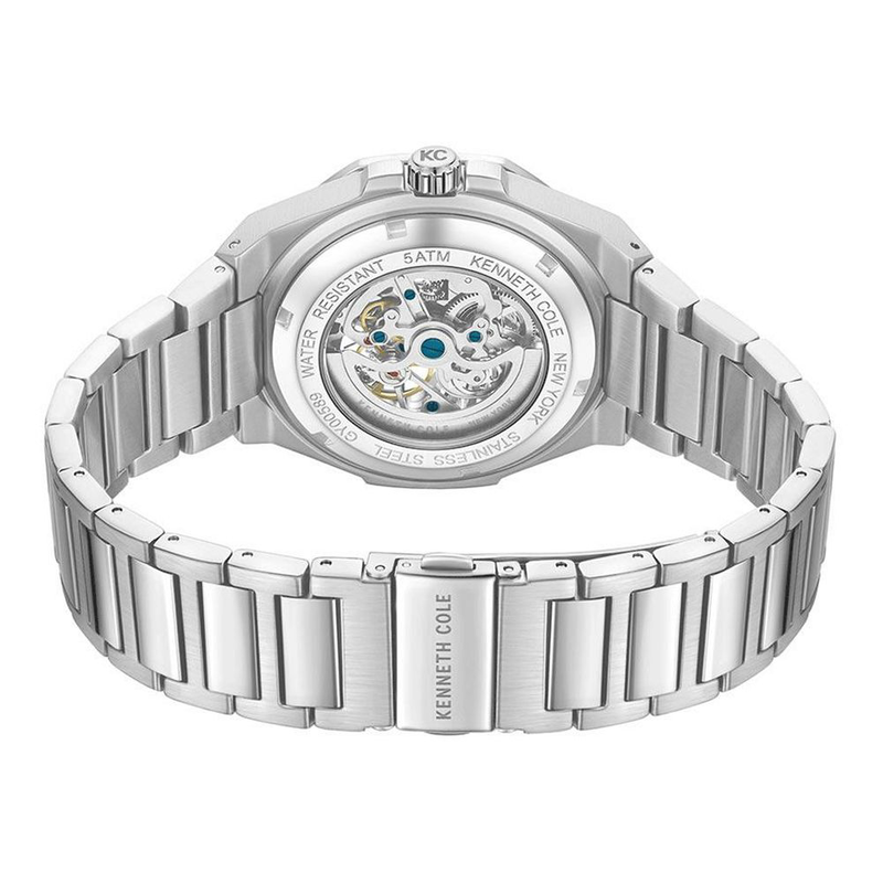 Gray stainless steel dress watch-null