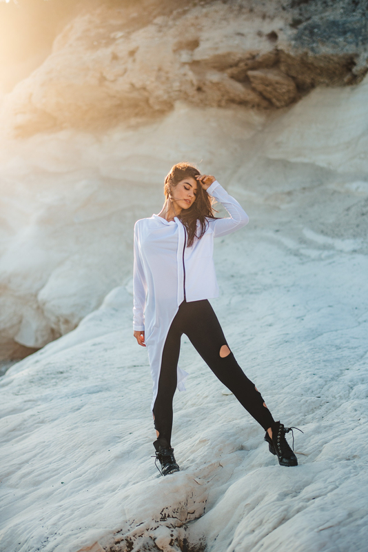 Womens asymmetric cardigan/cyberpunk jacket/futuristic womens jacket image number null