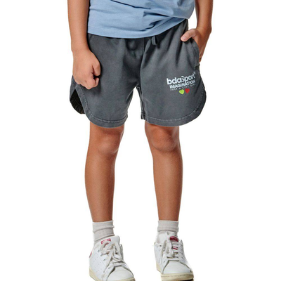 Girl's natural dye shorts, Black, medium