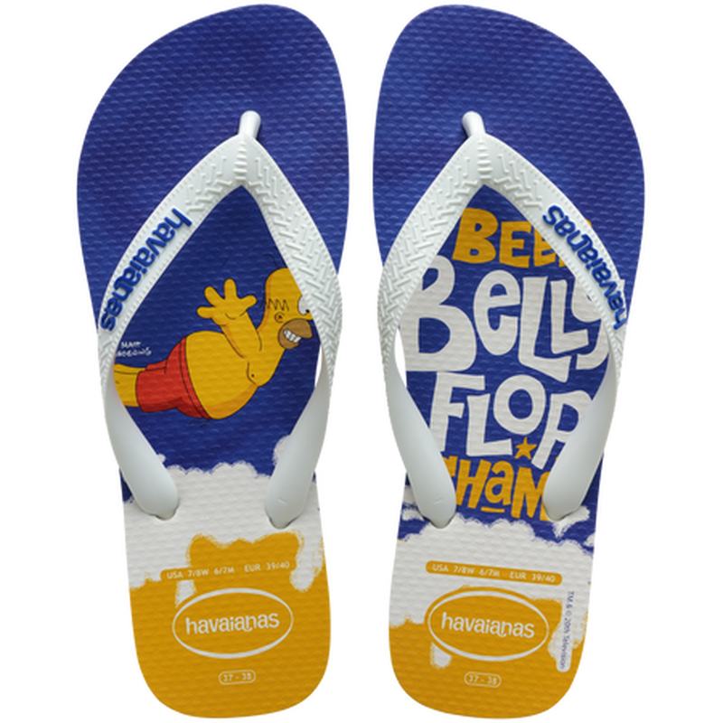 Men's simpsons top flip flops-null