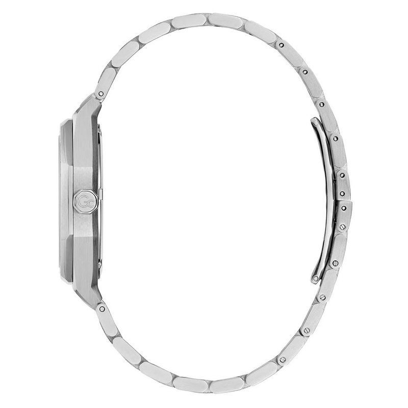 Gray stainless steel dress watch-null