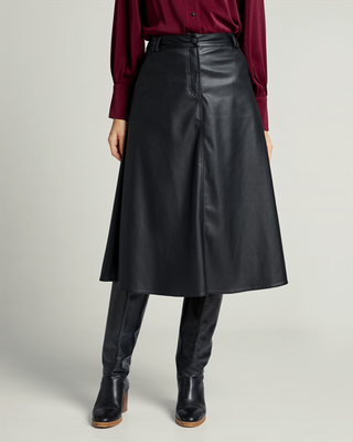 Midi skirt eco leather