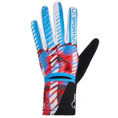 Trail gloves w, Black/malibu Blue, medium