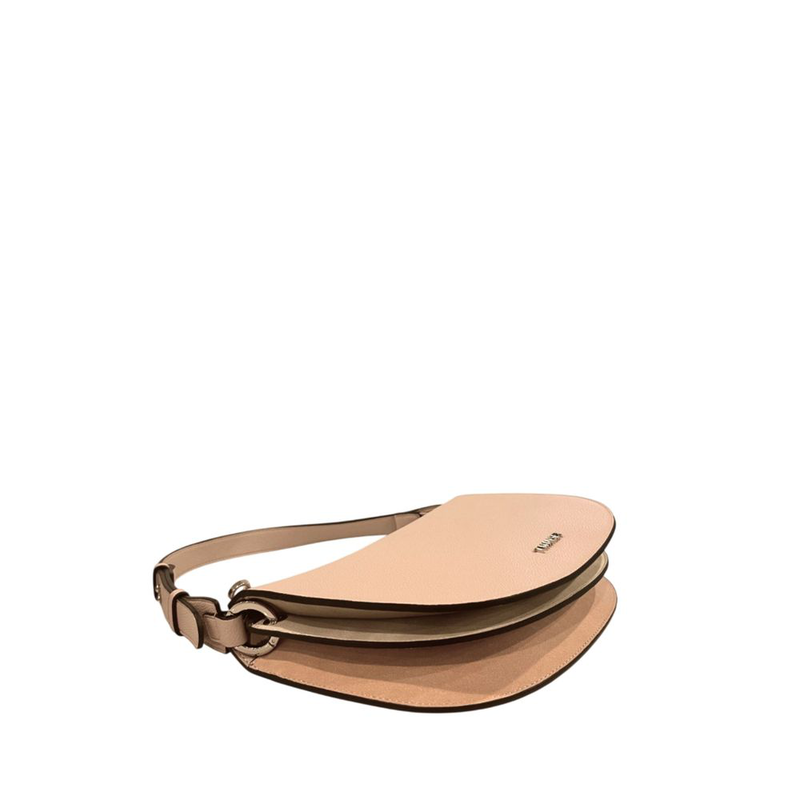 Pink pu women shoulder bag-null