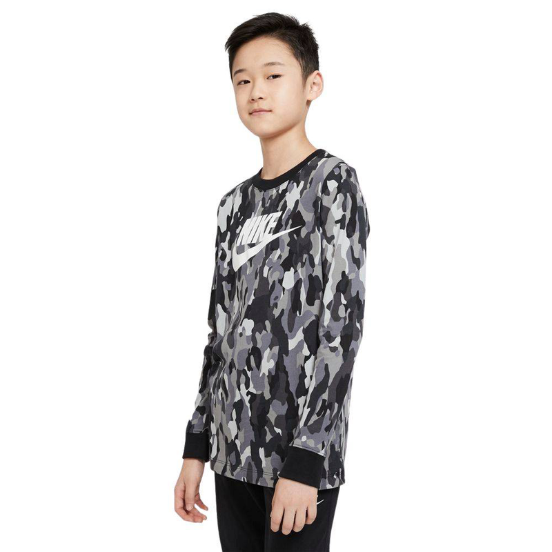 Boys sportswear camo long sleeve t-shirt-null