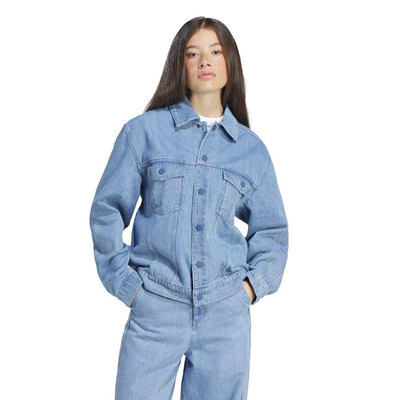 Adidas x kseniaschnaider 3 stripe jacket, Denim, medium