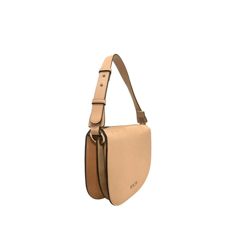 Pink pu women shoulder bag-null