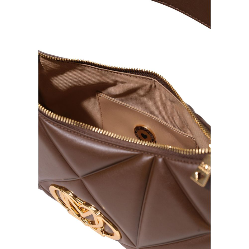 Brown polyethylene handbag-null