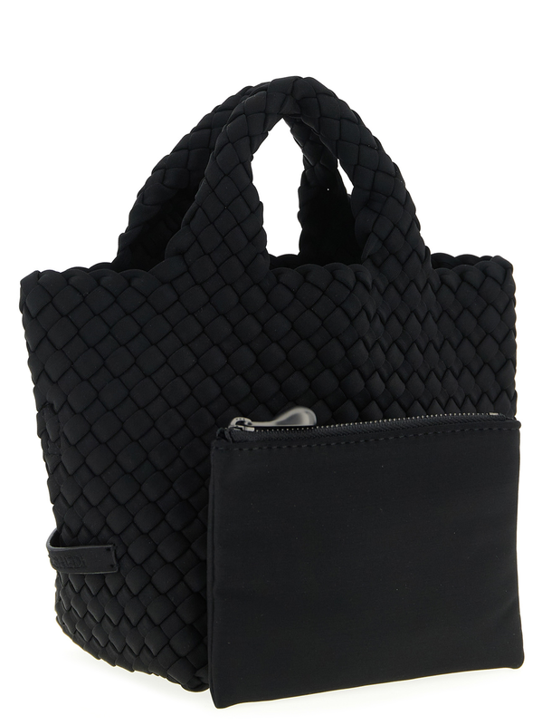 Black neoprene tote bag-null