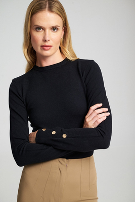 Monika knitted top - mind matter, White, medium