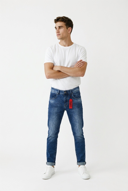 Back2jeans basic slim fit jeans-null