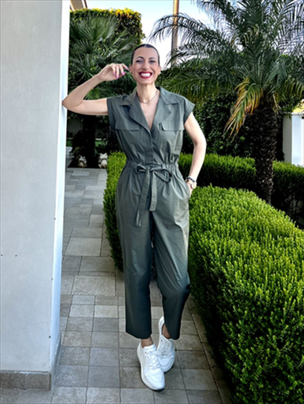 Jumpsuit cotton short sleeve image number null