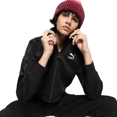 T7 track jacket, Black, medium