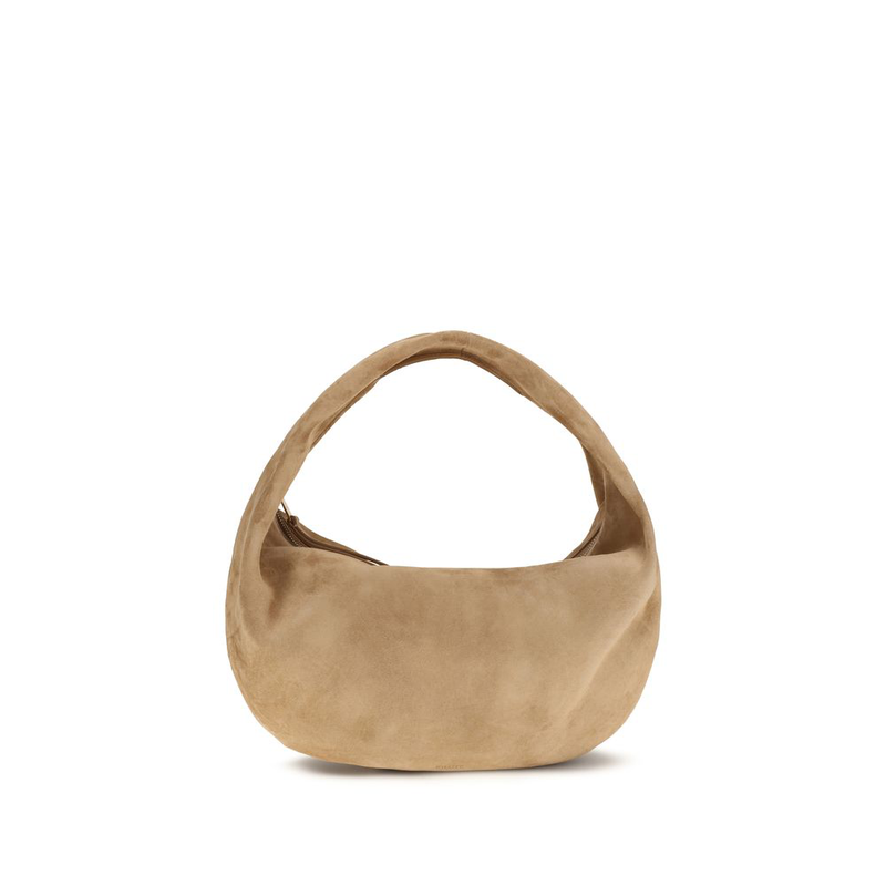 Beige calf leather bos taurus shoulder bag-null