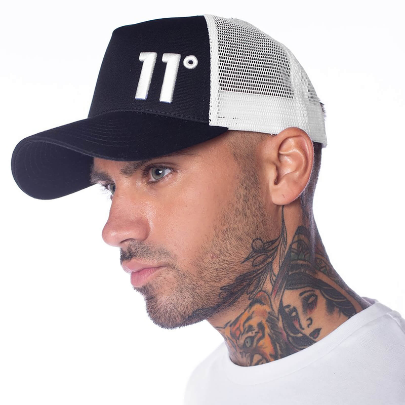 Product image: 11 degrees high build logo trucker cap-null