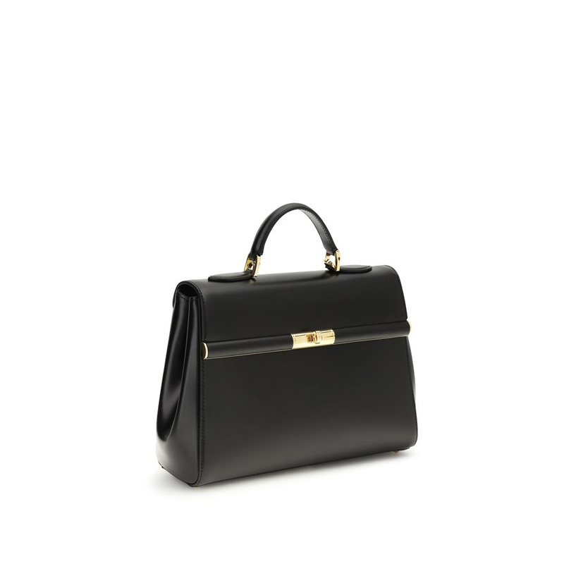 Black calf leather bos taurus shoulder bag-null