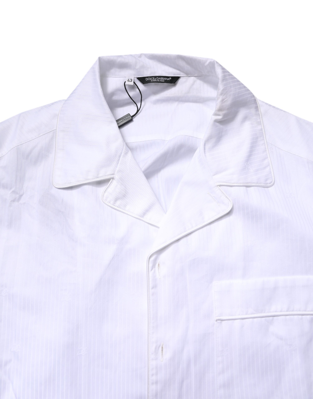 White cotton shirt pants pajama set sleepwear-null