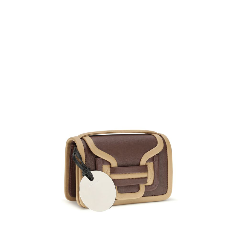 Brown calf leather bos taurus shoulder bag-null