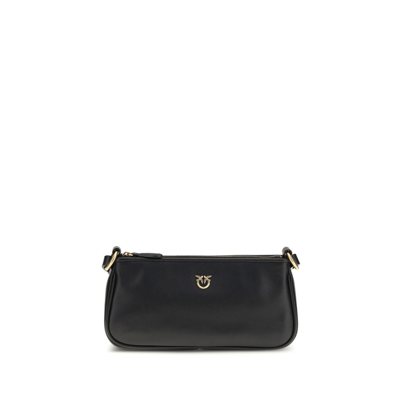 Black calf leather bos taurus shoulder bag-null