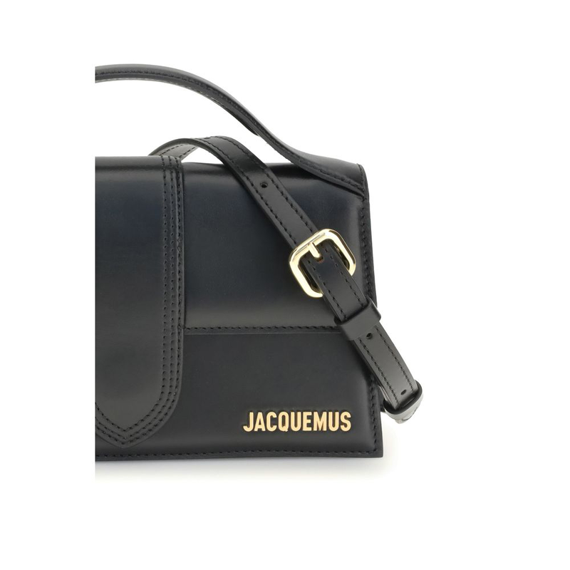Black calf leather bos taurus handbag-null