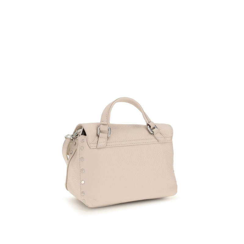 White calf leather bos taurus handbag-null