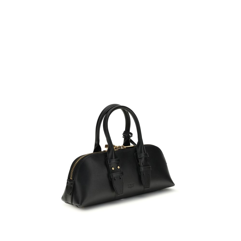 Black calf leather bos taurus handbag-null
