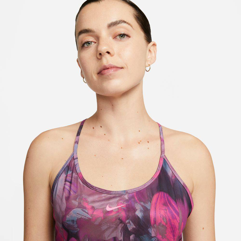 Dri-fit printed cropped tank top image number null