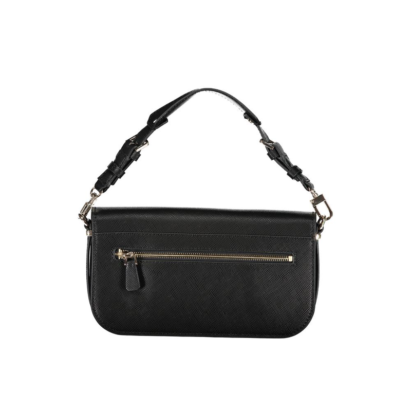 Nero poliuretano woman handbag-null