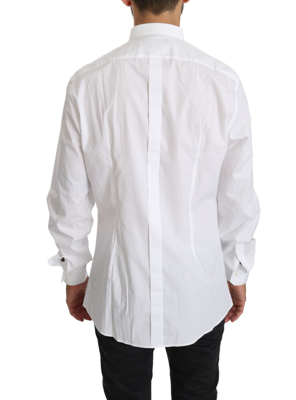 White cotton long sleeve top shirt-null