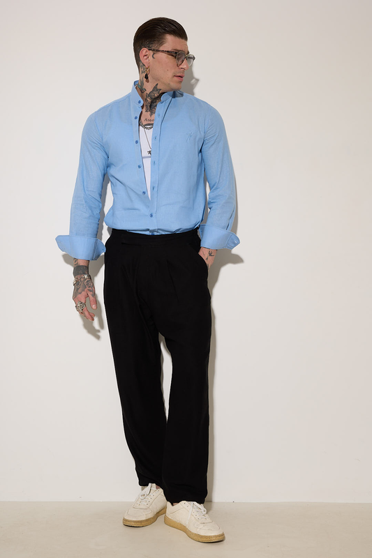 Stefan proper linen shirt-null