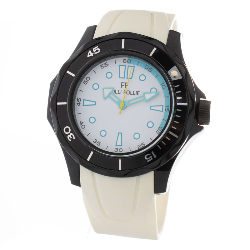 White synthetic sport watch-null
