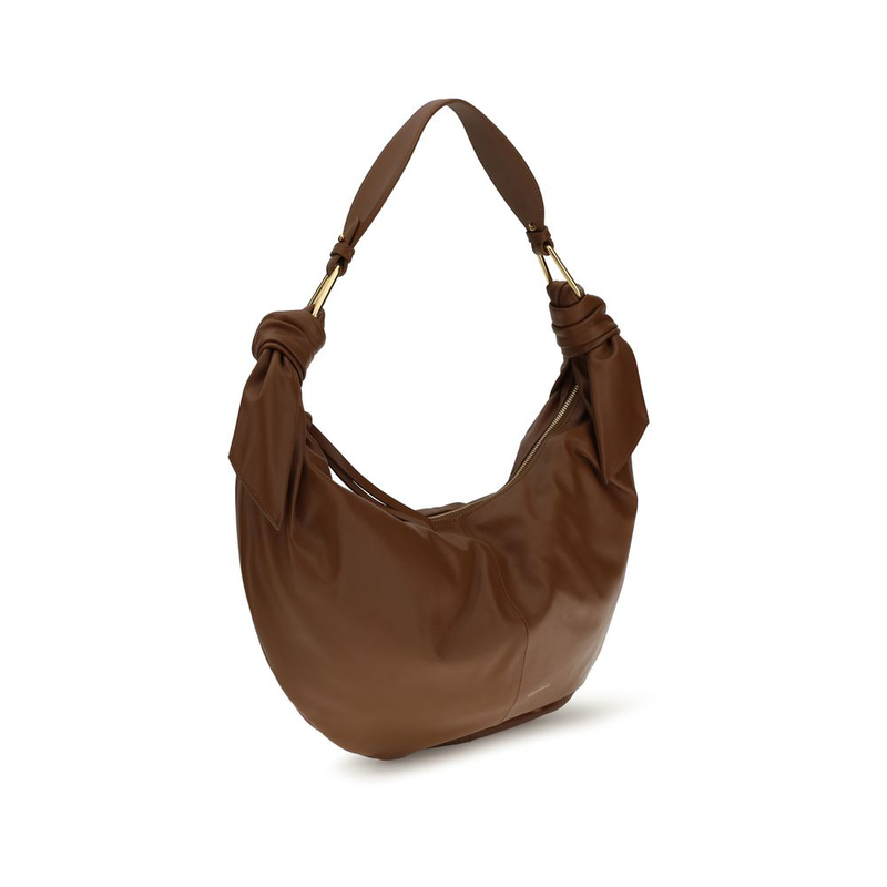 Brown calf leather bos taurus shoulder bag-null