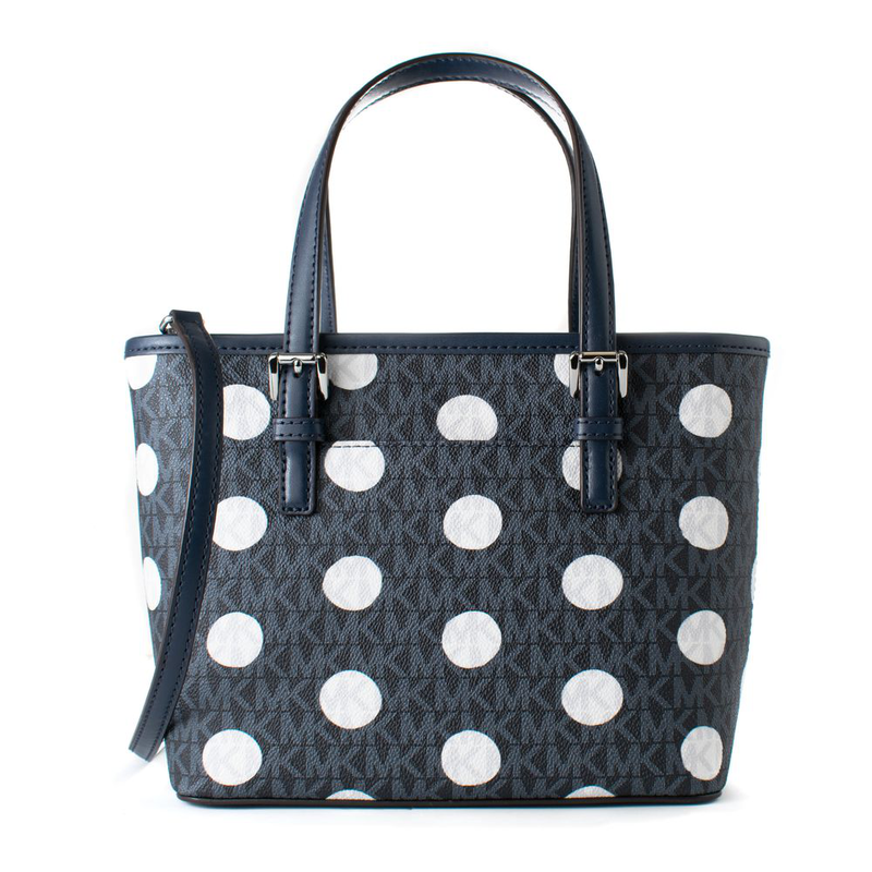 Blue canvas tote bag-null