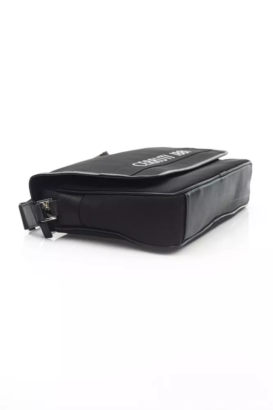 Black nylon women crossbody bag-null