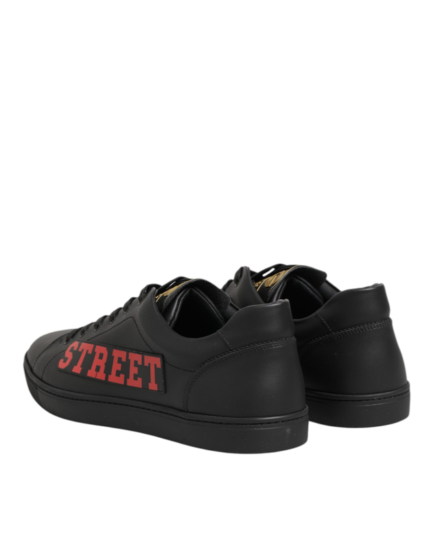 Black street life low top men sneakers shoes-null