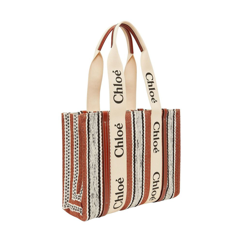 Brown linen tote bag-null