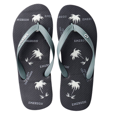 Tahiti flip flops, Black / Kkhaki, medium