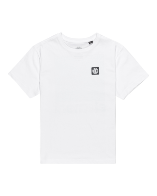 Element boy's joint texture y short sleeve t-shirt, Optic White, medium