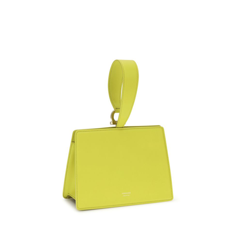 Bicolor calf leather bos taurus clutch bag-null