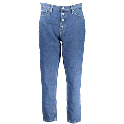 Blu cotton women jeans, Blue, medium