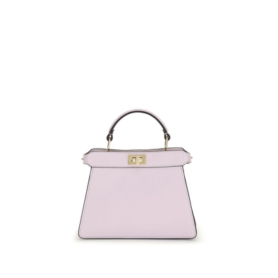 Purple calf leather bos taurus handbag, Purple, medium