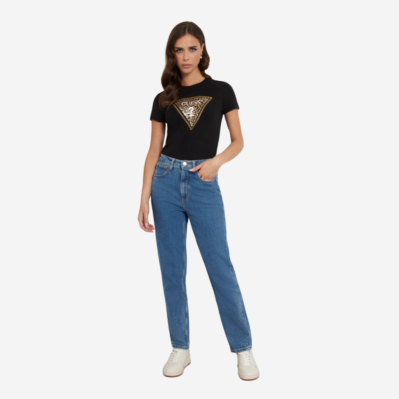 Triangle leopard tee-null