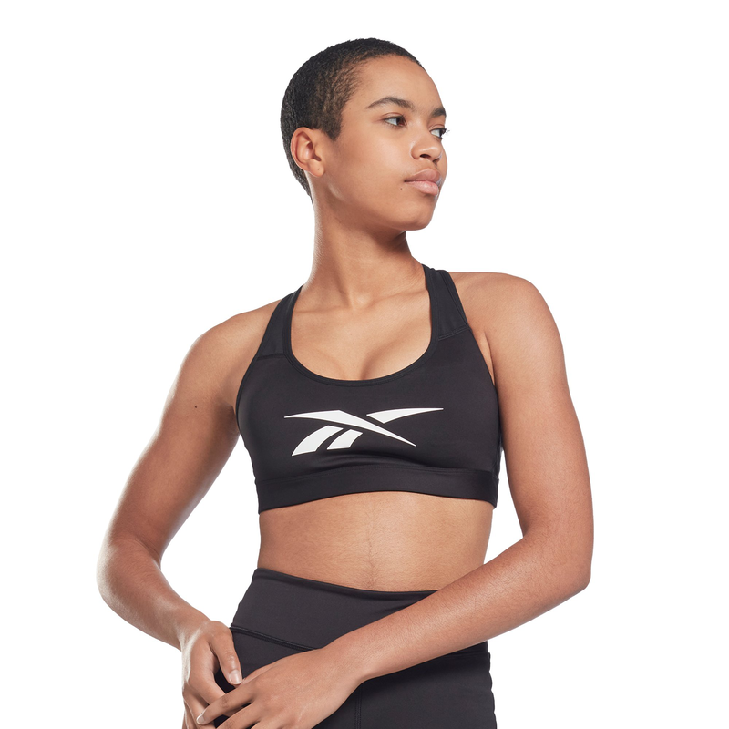 Reebok women leather lux vector racer sports bra (100012049) image number null