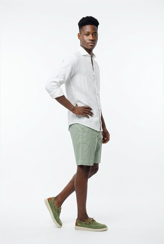 Hamaki-ho linen cotton shorts-null