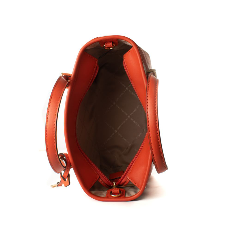 Orange canvas tote bag-null