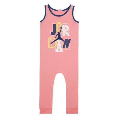 Nike jordan outside the lines long romper, Coral, medium
