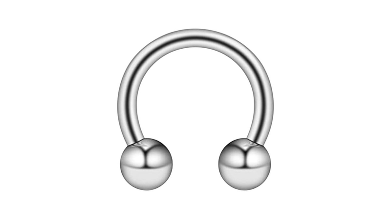 Surgical steel septum bead silver-null